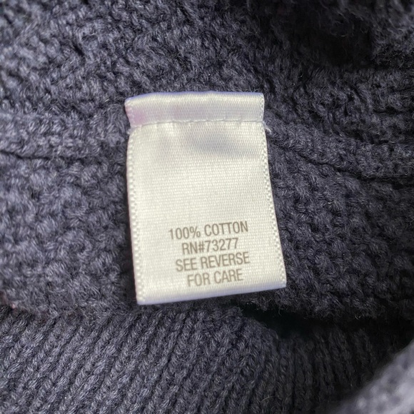 Croft & Barrow Navy Blue Cable Knit Sweater Size L - Picture 5 of 5